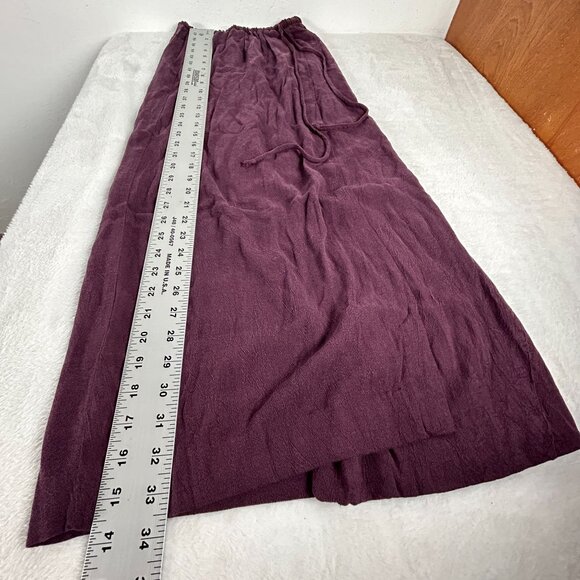 Carole Little Womens Wrap Style Midi Skirt Size 6 Purple Elastic Waist Casual - Picture 7 of 7